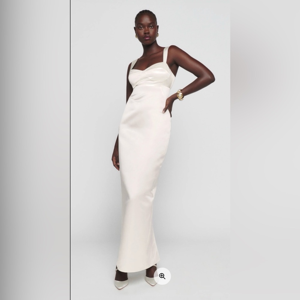 NEW Reformation Willy Satin Midi Dress, Size 4